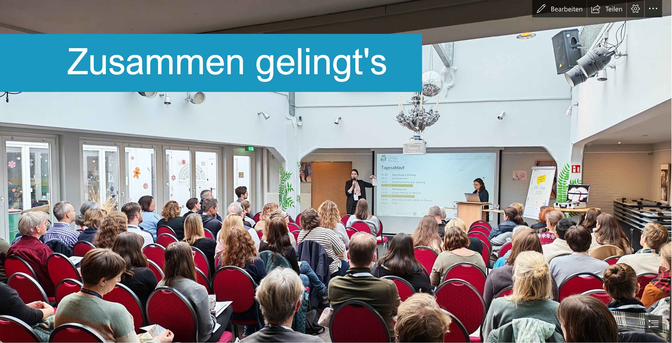 Das Bild zeigt die Teilnehmer des Barcamps Das Bild zeigt die Teilnehmer des Barcamps